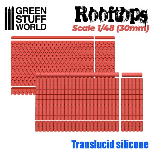Przejdź do produktu Silicone Molds - Rooftops 1/48 (30mm)