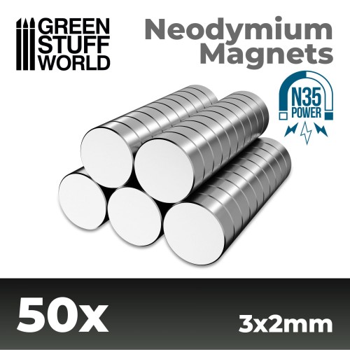 Przejdź do produktu Neodymium Magnets 3x2mm - 50 Units (N35)