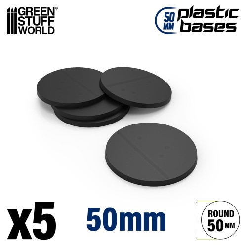 Przejdź do produktu Plastic Bases - Round 50 Mm Black