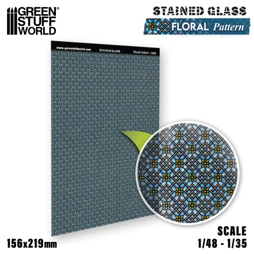 Przejdź do produktu Floral Pattern Stained Glass