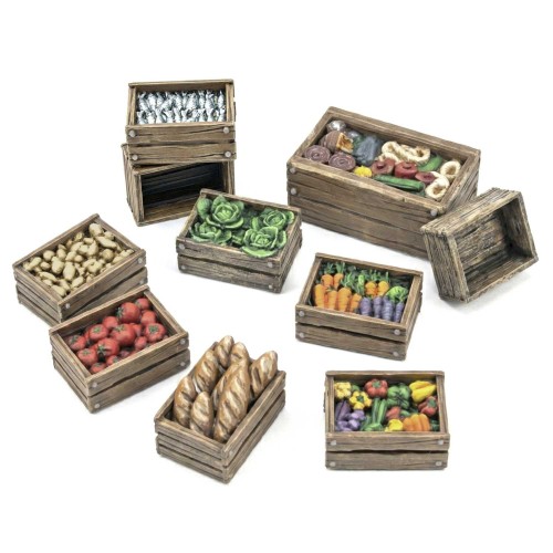 Przejdź do produktu Wooden Food Crates 1:48
