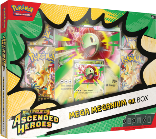 Przejdź do produktu Pokémon TCG: Mega Evolution - Ascended Heroes - Mega Meganium ex Box