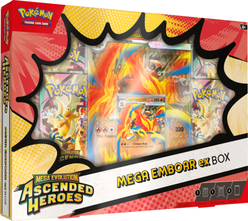 Przejdź do produktu Pokémon TCG: Mega Evolution - Ascended Heroes - Mega Emboar ex Box