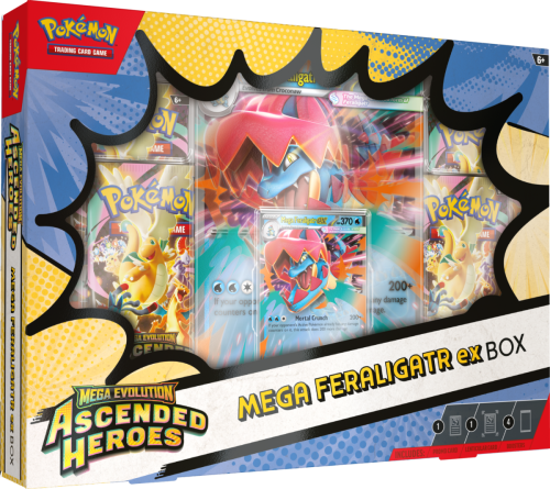 Przejdź do produktu Pokémon TCG: Mega Evolution - Ascended Heroes - Mega Feraligatr ex Box