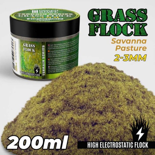 Przejdź do produktu Static Grass Flock 2-3mm - SAVANNA PASTURE - 200 ml