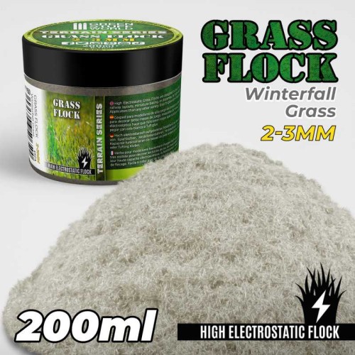 Przejdź do produktu Static Grass Flock 2-3mm - WINTERFALL GRASS - 200 ml