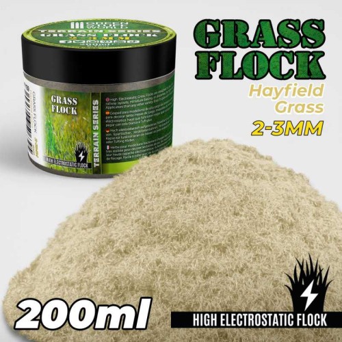 Przejdź do produktu Static Grass Flock 2-3mm - HAYFIELD GRASS - 200 ml