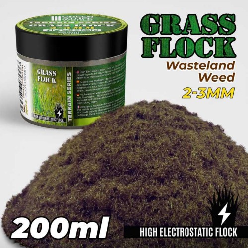 Przejdź do produktu Static Grass Flock 2-3mm - WASTELAND WEED - 200 ml