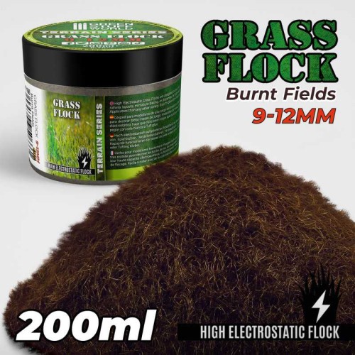 Przejdź do produktu Static Grass Flock 9-12mm - BURNT FIELDS - 200 ml