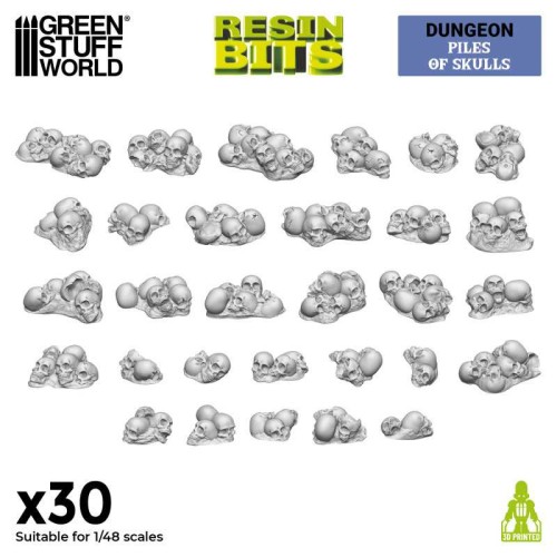 Przejdź do produktu 3D Printed Set - Piles Of Skulls 1:48