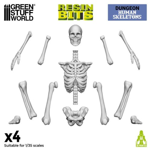 Przejdź do produktu 3D Printed Set - Human Skeletons 1:35