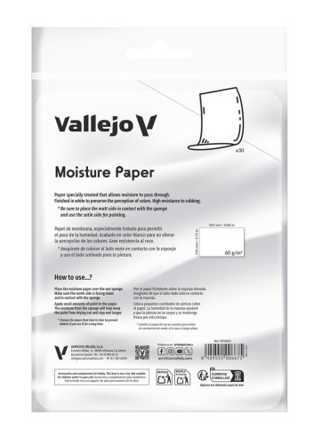Przejdź do produktu Vallejo: B90003 - Moisture Paper (30 szt.)