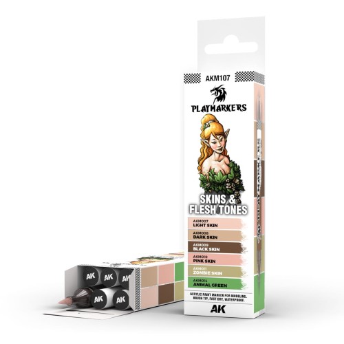 Przejdź do produktu AK Interactive: Playmarkers - Skin & Flesh Tones (6)