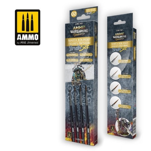 Przejdź do produktu Ammo: Wargaming Universe - Marta Kolinsky Figures Premium Brush Set