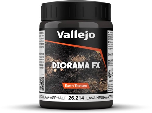 Przejdź do produktu Vallejo: 26.214 - Diorama FX - Earth Textures - Black Lava-Asphalt (200 ml)