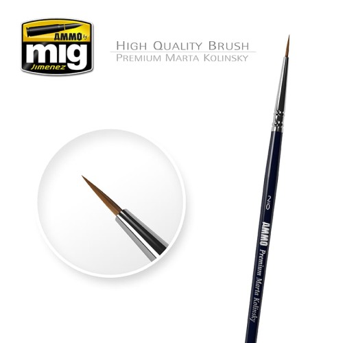 Przejdź do produktu Ammo: Round Brush - Premium Marta Kolinsky 2/0
