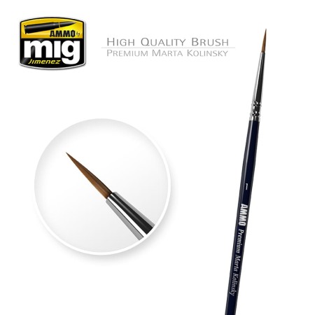 Ammo: Round Brush - Premium Marta Kolinsky 1