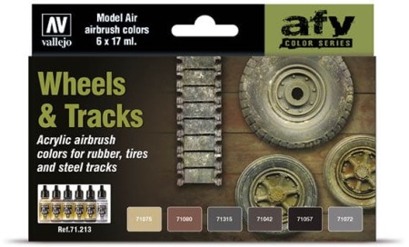Vallejo: 71.213 - AFV - Wheels & Tracks (6x17 ml)