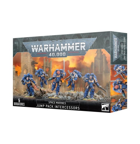 Przejdź do produktu Warhammer 40k: S/M - Assault Intercessors With Jump Packs