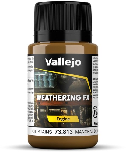 Przejdź do produktu Vallejo: 73.813 - Weathering FX - Engine - Oil Stains (40 ml)