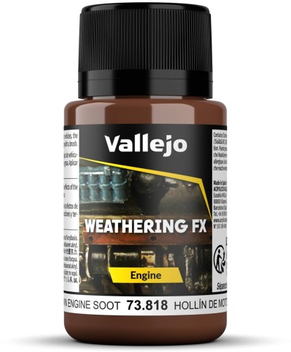 Przejdź do produktu Vallejo: 73.818 - Weathering FX - Engine - Brown Engine Soot (40 ml)
