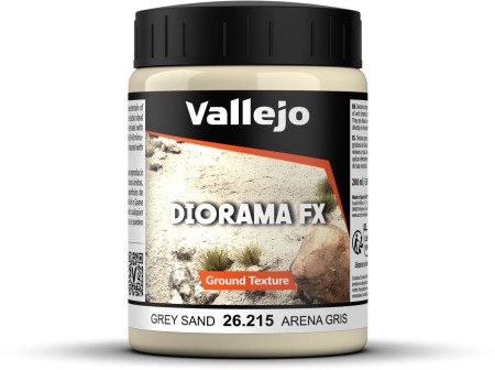 Vallejo: 26.215 - Diorama FX - Ground Textures - Grey Sand (200 ml)