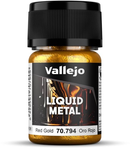 Przejdź do produktu Vallejo: 70.794 - Liquid Metal - Red Gold (35 ml)