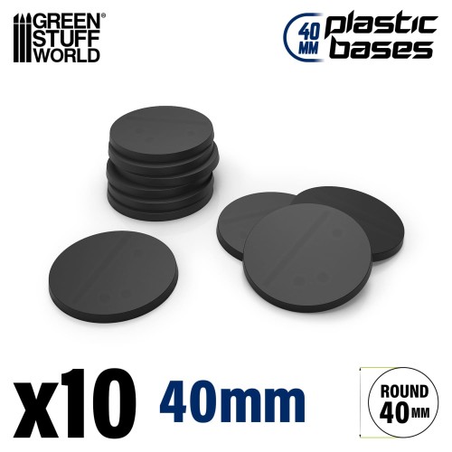 Przejdź do produktu Plastic Bases - Round 40 Mm Black