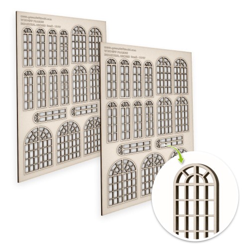 Przejdź do produktu Industrial Arched Miniature Windows - Small