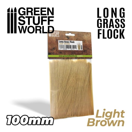 Przejdź do produktu Long Grass Flock 100mm - Light Brown