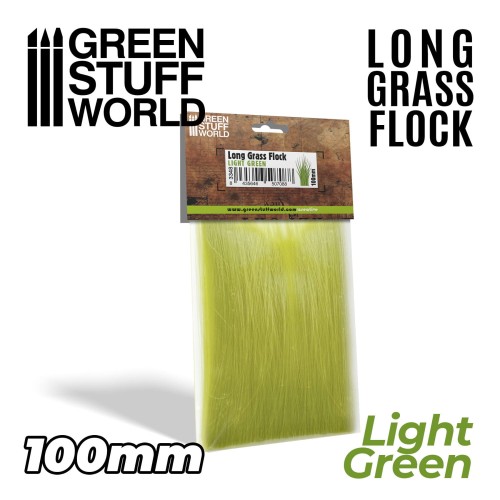 Przejdź do produktu Long Grass Flock 100mm - Light Green